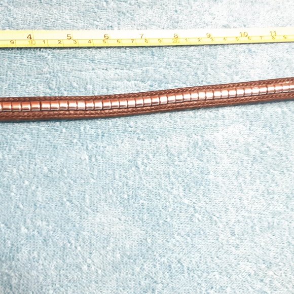 Classic silver clincher horse browband with black leather and matching belt - Picture 5 of 7